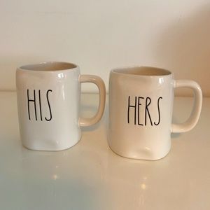 Rae Dunn HIS and HERS mug set